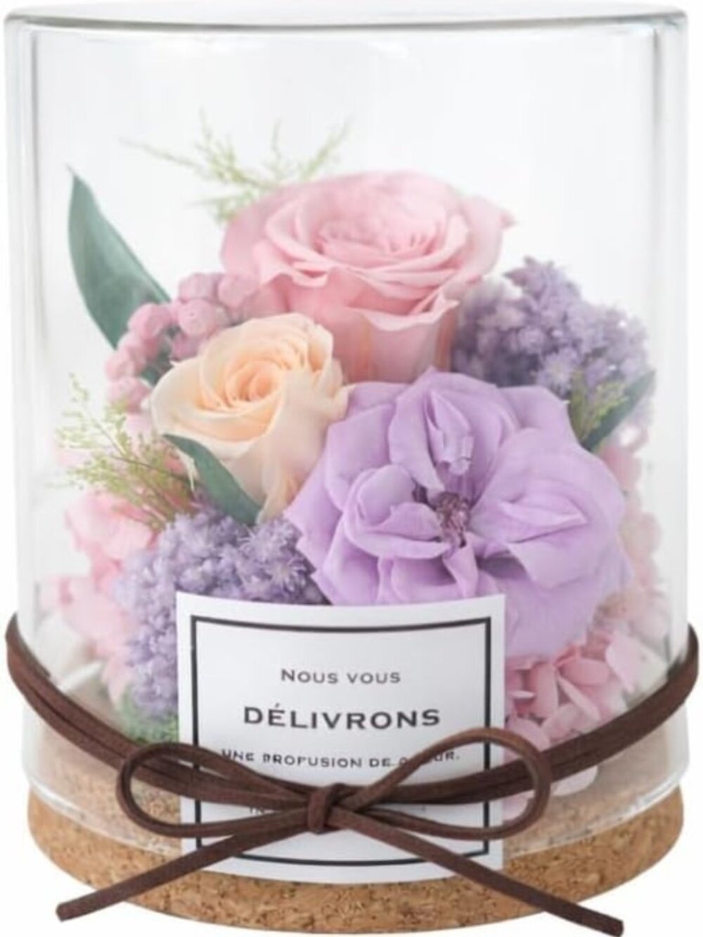 Real Preserved Rose in Glass Dome - Lasts for Years, Perfect Keepsake Gift